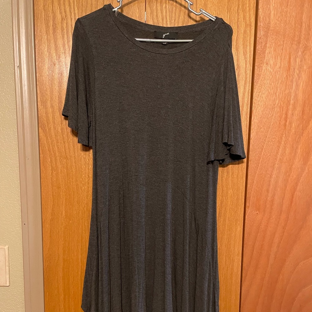 Large dark grey dress